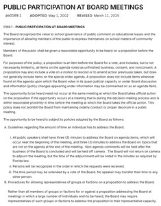 Current Comment Policy