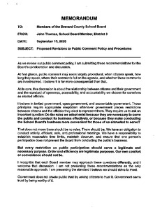 John Thomas's Proposed Changes